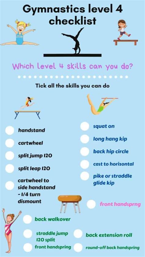 Level 4 Gymnastics Requirements