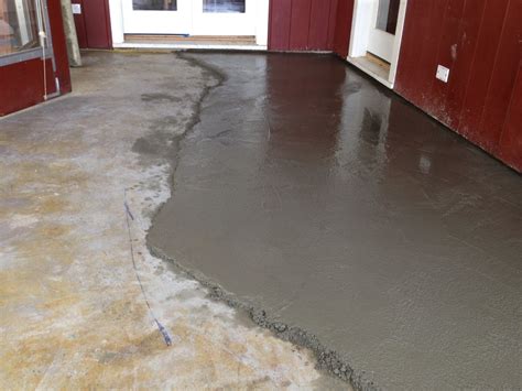 leveling concrete basement floor