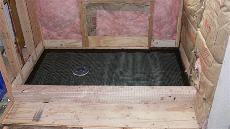 Leveling Shower Pan With Mortar