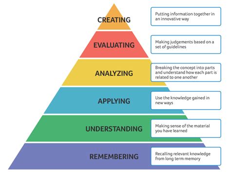 levels of bloom's taxonomy and examples
