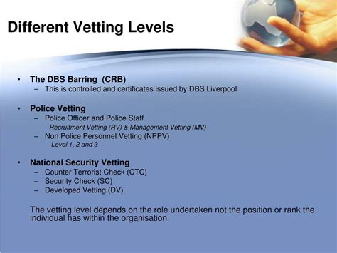 levels of vetting in the uk