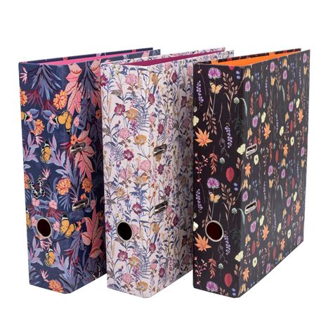 Lever Arch Files Patterned