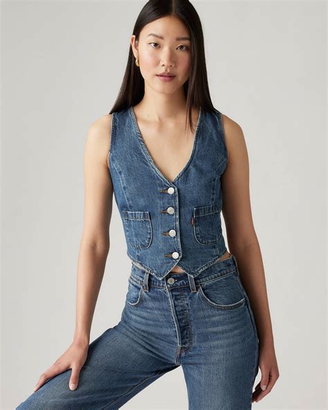 levi denim vest jacket