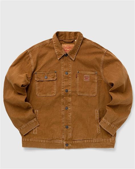levis brown denim jacket