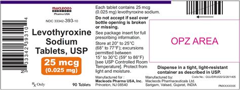 Levothyroxine Sodium Tablets Hs Code