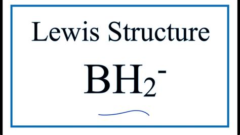 lewis dot structure bh2