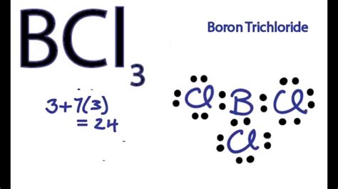 lewis dot structure for bcl3