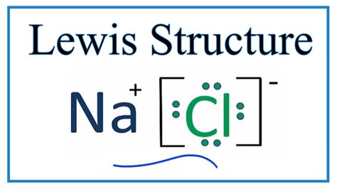 lewis dot structure of nacl