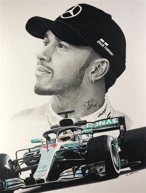 lewis hamilton black and white