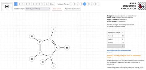 Lewis structure calculator unveiling the molecular architecture: A symphony of shapes