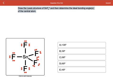 lewis structure for snf6 2