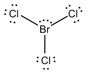 lewis structure of brcl3