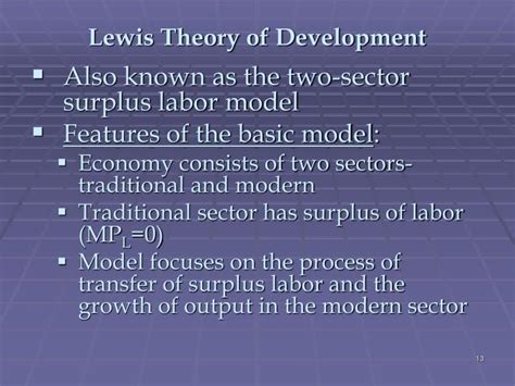 lewis theory of development