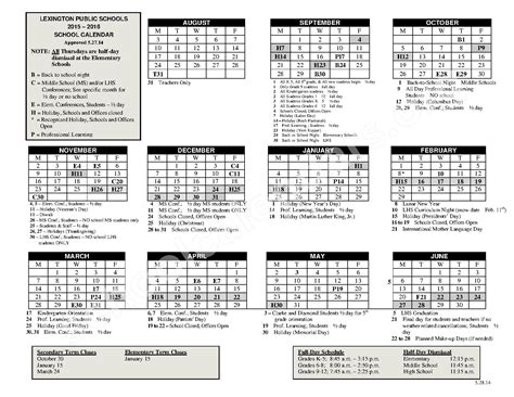 Lexington Ma Public Schools Calendar
