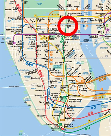 lexington avenue new york map