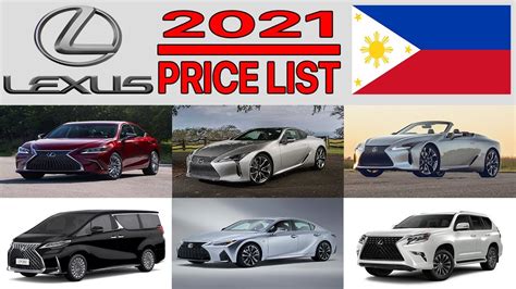 lexus price list philippines 2023