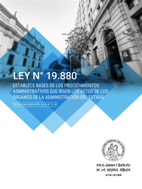 ley 19880 actualizada 2022