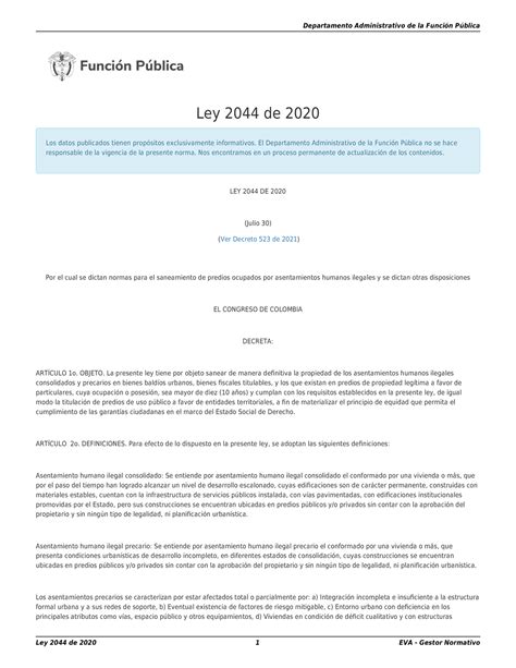 ley 2044 de 2020 pdf