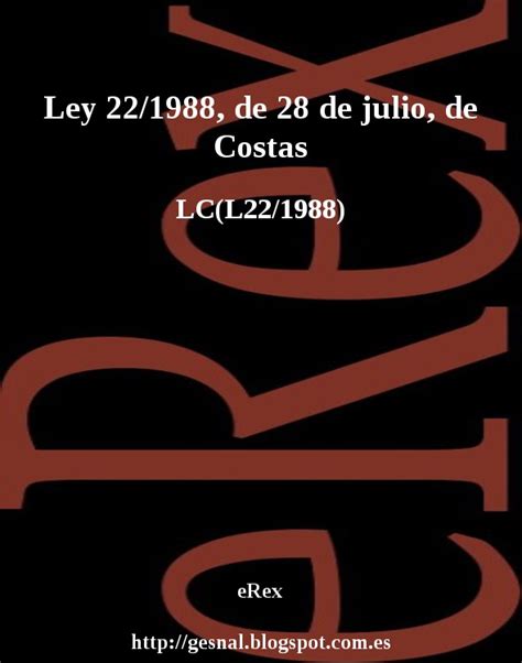 ley 22/1988 28 julio de costas