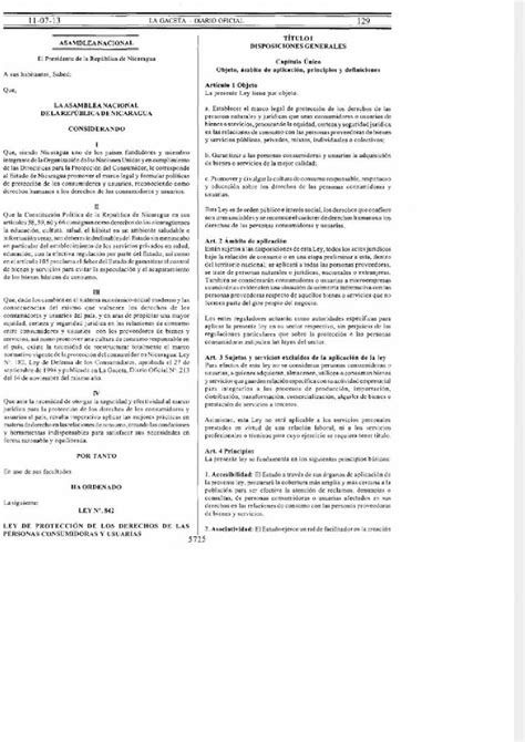 ley 842 nicaragua pdf