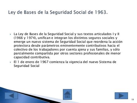 ley de bases de la seguridad social 1966