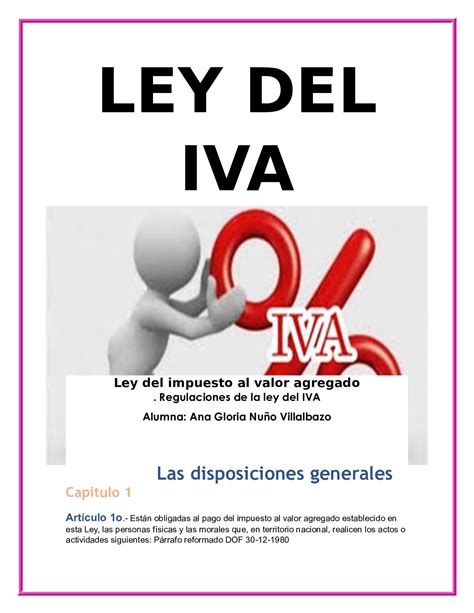 ley del iva sinalevi