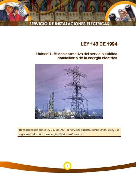 ley electrica 143 de 1994