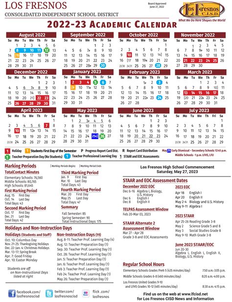 lfcisd academic calendar