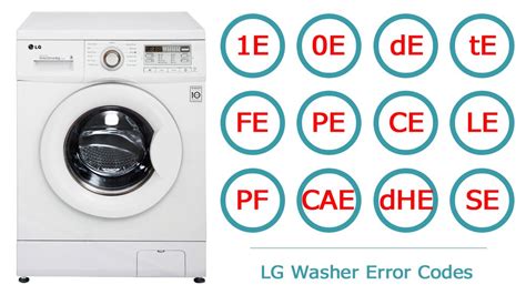 Lg Codes Washer