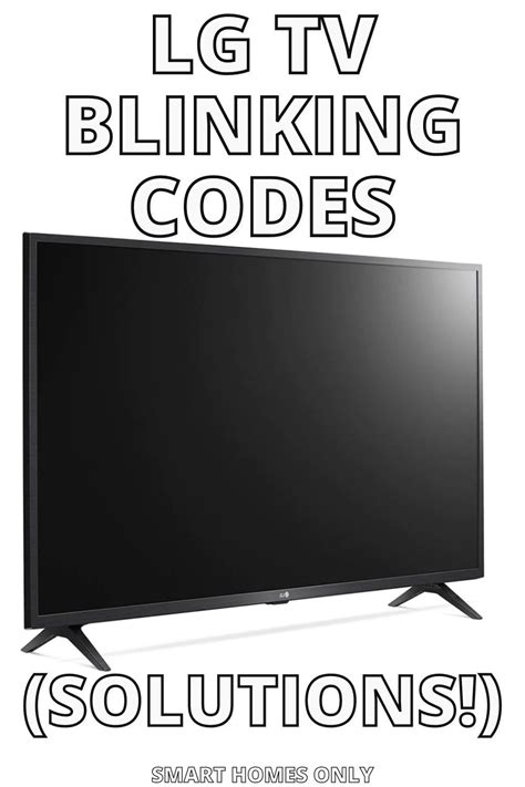 Lg Tv Blinking Light Codes