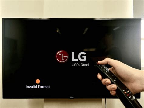 Lg Tv Showing Invalid Format