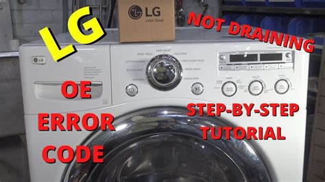 Lg Washer Won't Drain Error Code