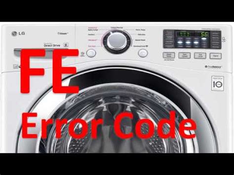 Lg Waveforce Washer Fe Code