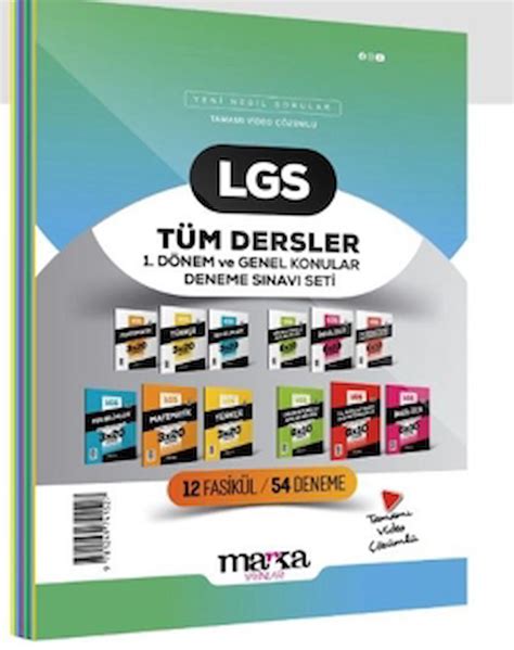 8.Sınıf LGS Tüm Dersler 10 Fasikül Deneme Sınavı Bulut