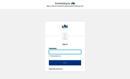 lhc group home page login