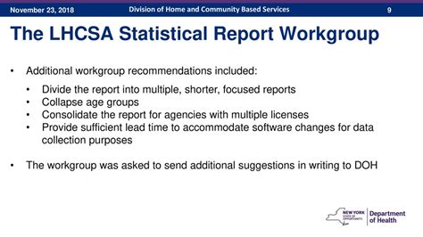 lhcsa statistical report
