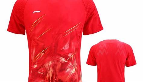 Li Ning 2018 Men Badminton T Shirts Breathable Light Tee Competition