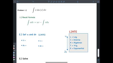 liate integration by parts