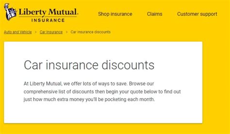 liberty mutual car insurance discounts
