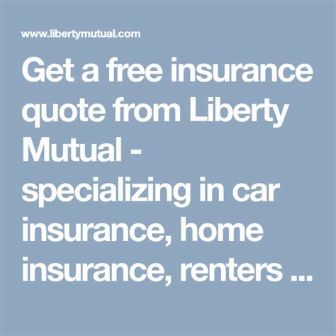 liberty mutual online quote renters insurance