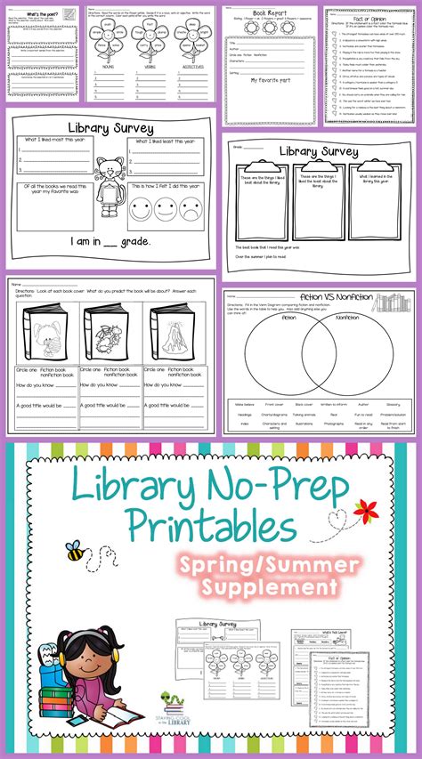 Library Lesson Printable