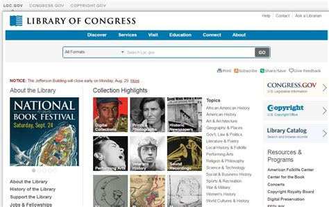 library of congress web archive