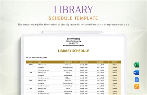 Library Shelf Reading Schedule