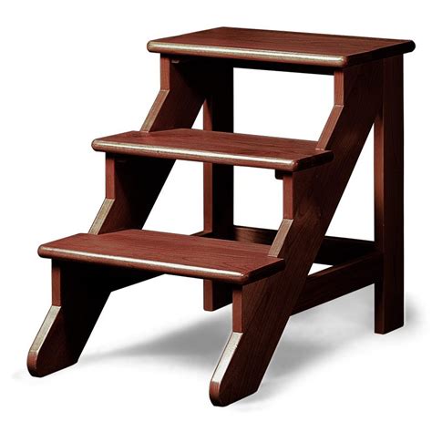library step chair oak