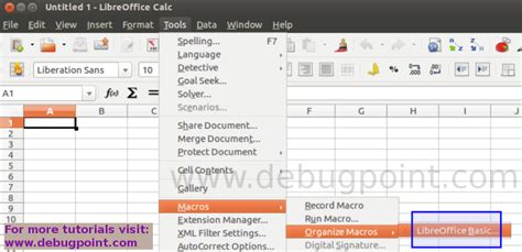 libreoffice calc basic macro examples