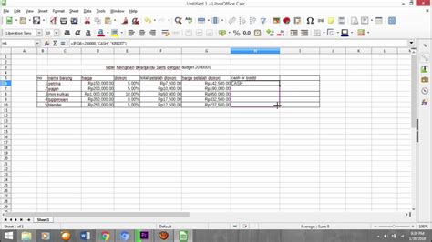 Libreoffice Calc Examples