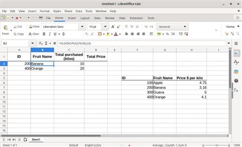 Libreoffice Calc List Of Values