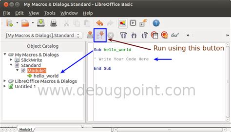 libreoffice calc macro examples