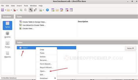 Libreoffice Database Language