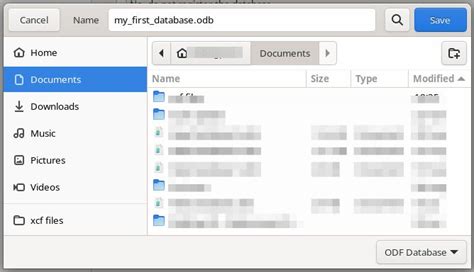 Libreoffice Embedded Database